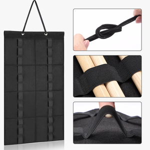 Exhibidor Portátil para 12 Pares <span class=keywords><strong>de</strong></span> <span class=keywords><strong>Baquetas</strong></span>, Soporte Plegable <span class=keywords><strong>de</strong></span> Fieltro para <span class=keywords><strong>Baquetas</strong></span> - Product Image 3