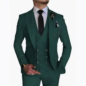 New arrival 2024 High quality Fashion Custom Men's Business Suit 3 piece suit groomsman groom dress factory men's suit