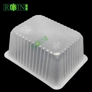 Bandeja de blíster de tofu lactona caliente pequeña personalizada contenedores de plástico resistentes al calor bandejas de plástico PP de tofu parte superior abierta
