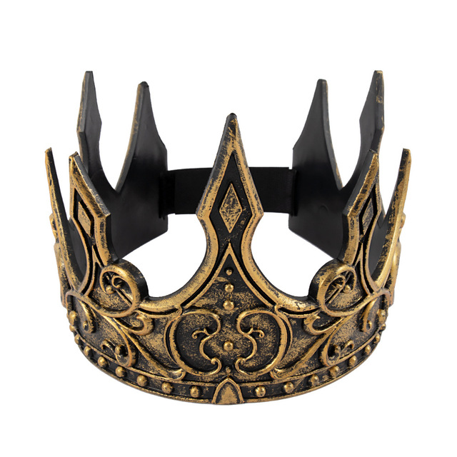 Cross-border Hot-selling Crown Costume Latex Foam Medieval king Crown Headpiece Stage Performance Prop