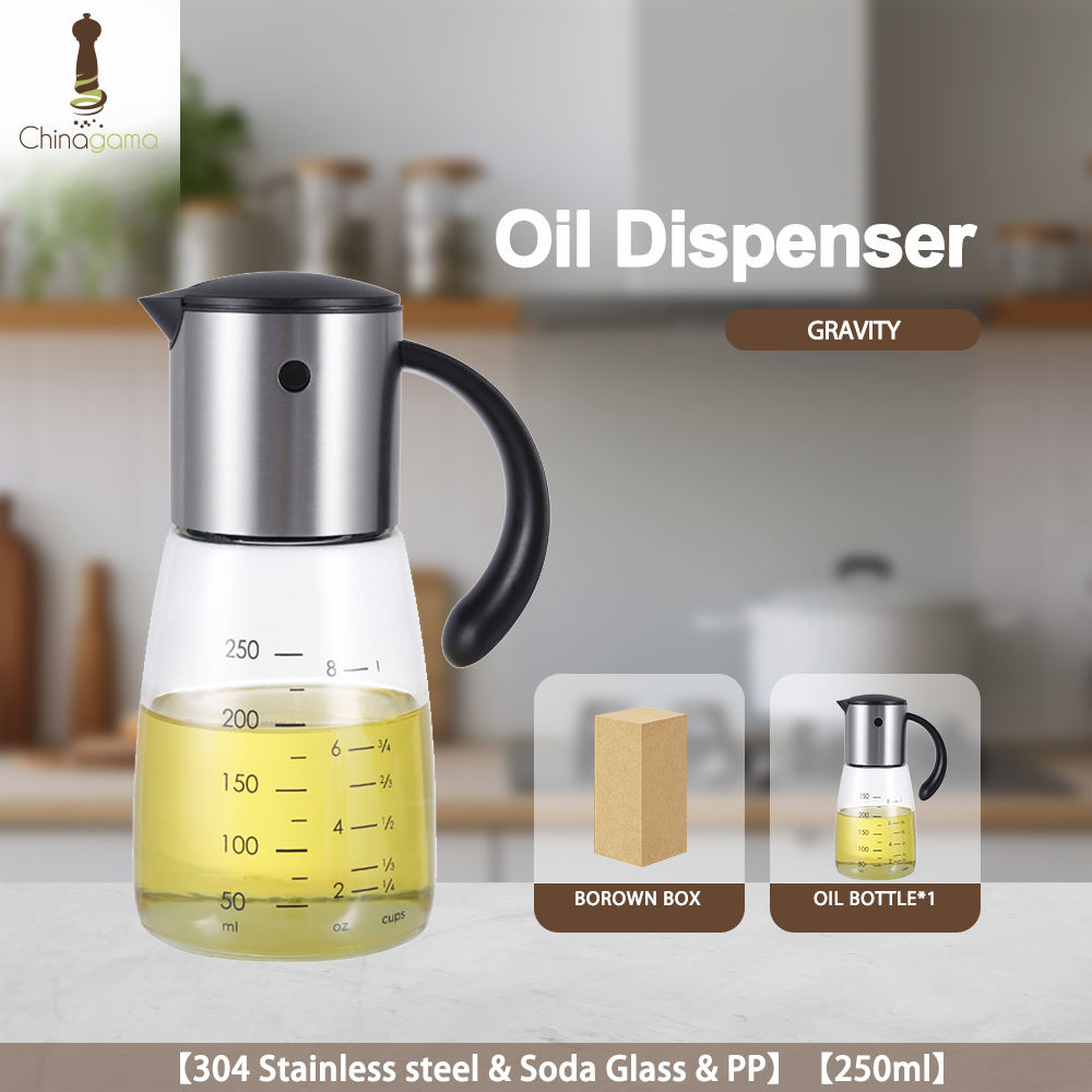 # S1*304ss et verre soda*250ml*bouteille d'huile