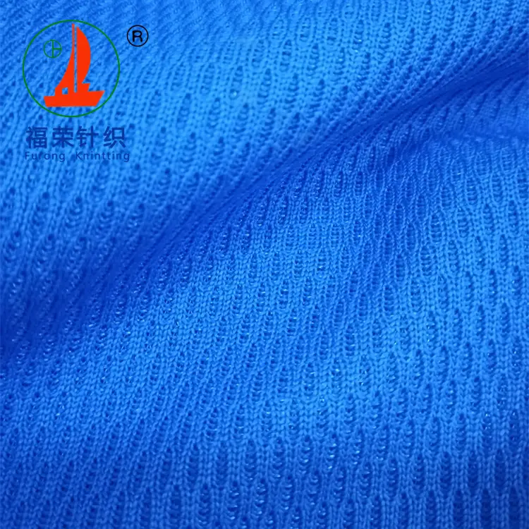 Oeko Tex Dry Fit Polyester Knit BirdEye Mesh Oval Hole Fabric Sports Fabric