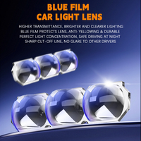 Lumière de calandre LED AKE Z3 Pro pour voiture, faisceau haut/bas, 160W, 6500K, couleur blanche, trois projecteurs, lumières de calandre, couleur personnalisée