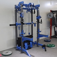 Rack de musculation multifonction robuste avec système de poulies à câble réglable, machine d'entraînement fonctionnel pour salle de sport à domicile