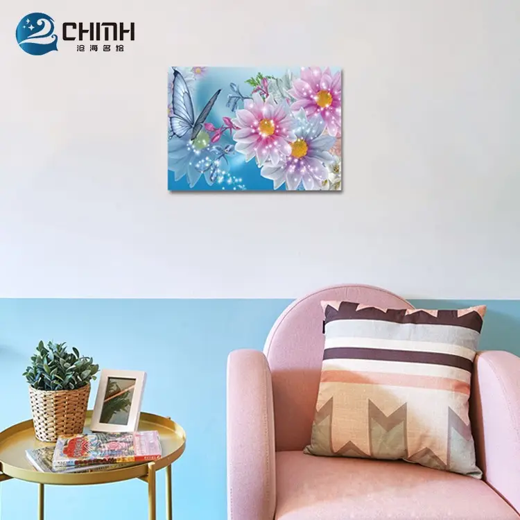 Factory Custom Small Batch Fabric Landscape Decorative Paintings for Children Printed Design