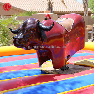 Toro Mecánico Inflable Comercial Marrón para Juegos de Rodeo al Aire Libre - Product Image 5
