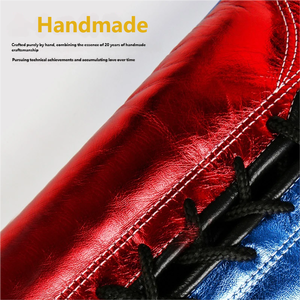 Guantes de Boxeo de Piel Personalizados, Guantes de Kickboxing con Cordones de 10 oz, Guantes para Entrenador de <span class=keywords><strong>Club</strong></span> - Product Image 5