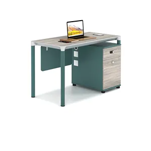 โต๊ะทำงานที่ทันสมัยเรียบง่ายเฟอร์นิเจอร์พนักงานโต๊ะคอมพิวเตอร์