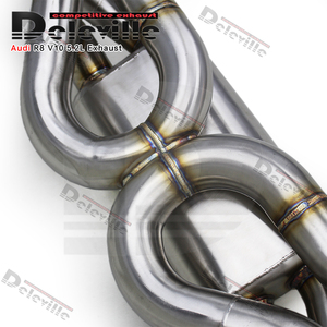 Section de silencieux arrière <span class=keywords><strong>sport</strong></span> à soupapes pour <span class=keywords><strong>Audi</strong></span> R8 V10 5.2L 2010-2013, son X-pipe actif amélioré, arrière d'essieu - Product Image 3