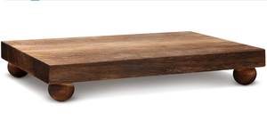 Vassoio con Base in <span class=keywords><strong>Legno</strong></span> per Cucina, Bagno, Tavolo da Pranzo, Espositore per Piante, Candele e Vasi - Product Image 2