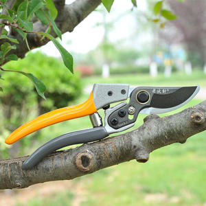 กรรไกรตัดแต่งกิ่งเคลือบเทฟลอนชนิดบายพาส ตัดกิ่งหนา 20-30 มม. เครื่องมือทำสวน ด้ามจับสีส้ม ใบมีดเหล็กอัลลอย - Product Image 2