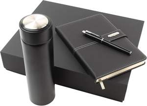 Coffret Cadeau Premium A5 en Similicuir avec Carnet Magnétique, <span class=keywords><strong>Thermos</strong></span> Isotherme et Stylo Exécutif – Idéal pour les Affaires - Product Image 4