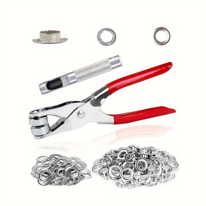 OEM ODM DIY Kit d'outils à œillets multifonctionnel durable, <span class=keywords><strong>Pince</strong></span> à œillets manuelle portable, Poinçon manuel pour rivets, Anneau en aluminium de 12 mm - Product Image 5