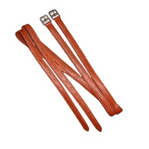 Brida de Cuero Suave Marrón Premium para Caballo con Estribo - Product Image 1