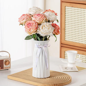 नए आगमन बूमरे आधुनिक डिजाइन आकार के रंगीन प्लास्टिक शादी का फूल <span class=keywords><strong>vase</strong></span> - Product Image 4