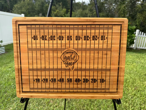 Plateau de service à charcuterie pour le jour du match 2026, <span class=keywords><strong>planche</strong></span> à découper extra large <span class=keywords><strong>en</strong></span> <span class=keywords><strong>bois</strong></span> de bambou avec terrain de football gravé sur mesure - Product Image 2