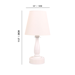 Bán hàng nóng vải nhỏ có thể sạc lại dẫn đèn bàn với từ xa ấm & màu lạnh, Dimmable đèn cạnh giường ngủ phòng ngủ, phòng khách - Product Image 3