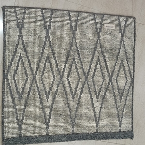Modern Wool Door <b>Mat</b> Hand Knotted Non <b>Slip</b> Entry Rug Soft Pile Abstract Pattern for Home Hotel Office - Product Image 6