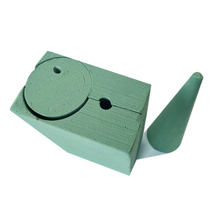 Mousse florale conique verte en résine phénolique pour la décoration de mariages et de festivals, arrangement de fleurs fraîches DIY - Product Image 1