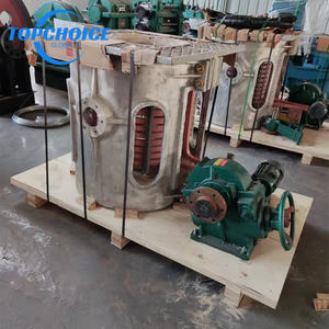 Four de fusion en aluminium à induction à inclinaison automatique pour fonderie Four de fusion en laiton Four de fusion des métaux à vendre - Product Image 2