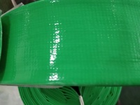 Tuyaux d'arrosage plats en PVC de 4 pouces, 4 barres, 3 barres, de couleur verte, directement de l'usine, pour la lutte contre l'incendie, les secours d'urgence