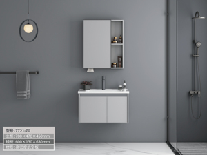 Parete in acciaio inox specchio specchio specchio bagno lavandini e vanità unità per alberghi - Product Image 2
