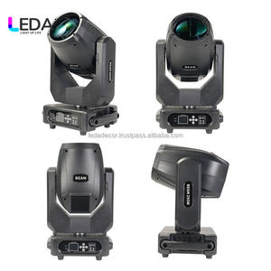 LEDA Lot de 2 projecteurs à faisceau Sharpy à double prisme 230W DMX à motifs multiples avec tête mobile et valise de transport pour la décoration de scène de fête - Product Image 4