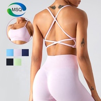 Nouveau style de soutien-gorge de sport sans couture pour le yoga et le fitness, avec dos croisé élégant