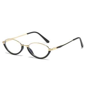Gafas de Computadora con Marco Ovalado y Bloqueo de Luz Azul, Diseño Personalizado con Logotipo, Moda 2025, Gafas de Aleación Anti Luz Azul para Mujer - Product Image 4