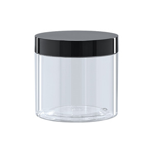 Pot en plastique transparent pour crème, poudre, <span class=keywords><strong>miel</strong></span>, nourriture, gommage, beurre corporel, 150 ml, 200 ml, avec couvercles - Product Image 3