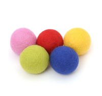 Grandes boules de feutre arc-en-ciel Montessori Pompons en laine pour bébé artisanat chats huiles essentielles