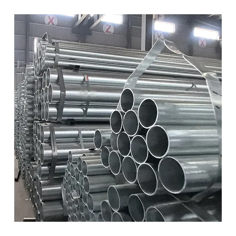 Produttore di tubi in acciaio zincato professionale da 16 pollici, tubo in acciaio zincato da 40
