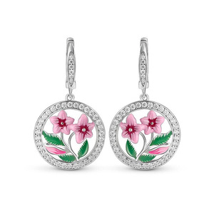 Orecchini Pendenti a Foglia di Morning Glory per Donne, Stile Etnico Naturale, Accessori per Orecchie da Indossare Ogni Giorno - Product Image 1