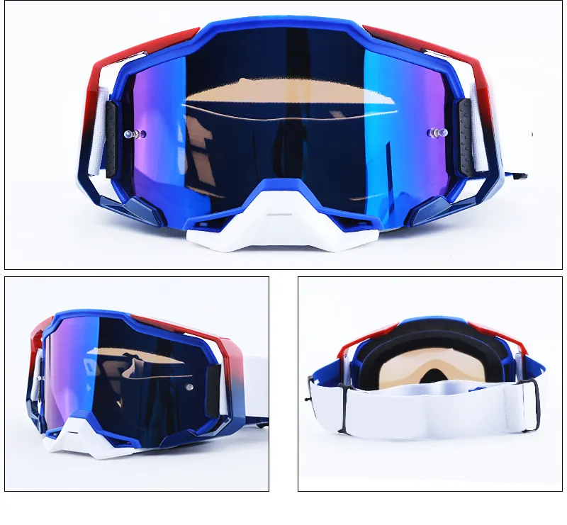 Custom Logo OEM Manufacturer Wholesale Motorcycle Racing MTB Mx Sports Sunglasses Moto Atv Dirt Bike Glasses Motocross Goggles