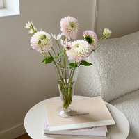 Vase en verre transparent minimaliste pour la décoration de la maison, arrangements floraux, accessoires de décoration de table