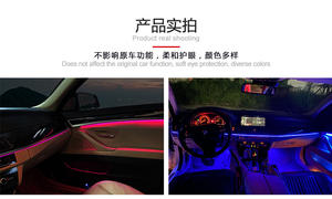 Kit de modification d'accessoires de voiture pour Série 5, lumière d'ambiance 9 couleurs, lumière LED 18 couleurs, lumière d'ambiance pour le bol de la porte centrale - Product Image 5