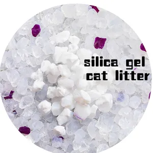 OEM ODM Factory Silica Gel Cat Litter Wholesales 100% Absorption Scoop Away cat litter Low Dust Crystal Cat Litter Lower Price
