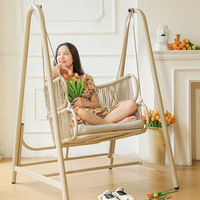 Chaise panier suspendue simple moderne berceau intérieur/extérieur chaise berçante en métal pour la maison loisirs cour balcon balançoire parc salle de sport