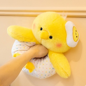 Figurine de poussin en coquille d'œuf <span class=keywords><strong>Zoe</strong></span>, célèbre sur Internet, best-seller, jouet en peluche, poupée de compagnie anti-stress à pétrir pour la table - Product Image 2