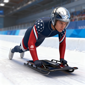 Mono Deportivo Unisex de Secado Rápido, 100% Poliéster, con Estampado por Transferencia de Calor, para Entrenamiento de Luge, Esqueleto y <span class=keywords><strong>Bobsleigh</strong></span> - Product Image 6