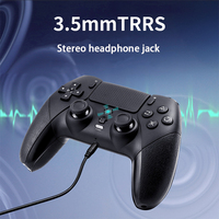 Controlador Inalámbrico Bluetooth con Altavoz Integrado, Conector para Auriculares Estéreo TRRS de 3.5mm, Controlador de Juego P5