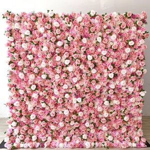 Flower Wall <strong>Backdrop</strong> Decor Wall Flower Wedding <strong>Party</strong> Event Fabric Wall Flower Panel <strong>Backdrop</strong> With Stand - Product Image 1