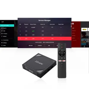 Kostenlose Anpassung XS97 Allwinner H313 4K IPTV Set-Top-Box Quad Core Android 10.0 2 GB 16 GB Smart Android TV Box mit BT-Fernbedienung