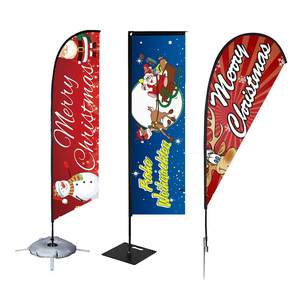 Bannière publicitaire de <span class=keywords><strong>vol</strong></span> personnalisée imprimée par sublimation numérique, bannière en forme de larme, drapeau de plage - Product Image 4