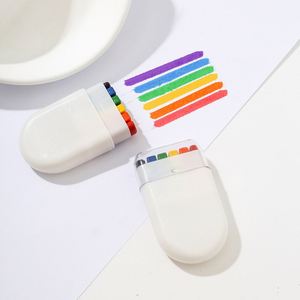 Crayons lavables à l'huile blancs arc-en-ciel avec logo personnalisé pour événements sportifs de football, peinture sur le visage, fêtes, festivals, promotionnels - Product Image 3