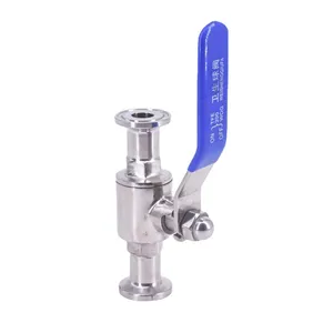 19mm 25mm 32mm 304 Stainless Steel Sanitary Quick Ball Valve Quick-opening Manual Clamping Ball Valve For Food Homebrew Product
