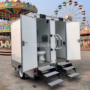 Small Mobile Portable Toilet Trailer with <b>Shower</b> Eco-Friendly for Apartment & Office Building Use - Product Image 1