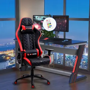 Silla de ordenador para juegos de PC giratoria ergonómica trasera para oficina en casa moderna para soporte Lumbar de hombre grande