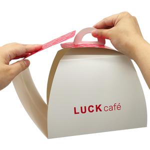 Logotipo personalizado impreso plegable <span class=keywords><strong>de</strong></span> lujo <span class=keywords><strong>de</strong></span> la boda Mini pequeña galleta Cupcake caja <span class=keywords><strong>de</strong></span> embalaje <span class=keywords><strong>de</strong></span> pan para la comida llevar caja <span class=keywords><strong>de</strong></span> la torta con asa - Product Image 2