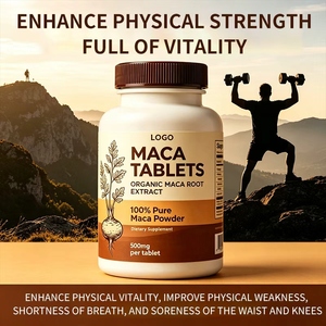 Comprimés d'extrait de racine de <span class=keywords><strong>Maca</strong></span> Pure Nature OEM ODM, soutien à la vitalité masculine, sans gluten, végétalien, améliore l'énergie physique, <span class=keywords><strong>aphrodisiaque</strong></span> masculin - Product Image 2